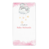 Baby shower label stickers (Voorkant)