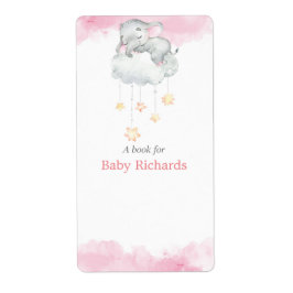 Baby shower label stickers