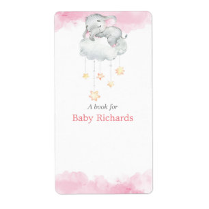 Baby shower label stickers