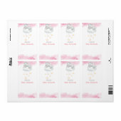 Baby shower label stickers (Full Sheet)