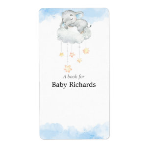 Baby shower label stickers