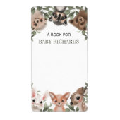 Baby shower labels stickers (Voorkant)