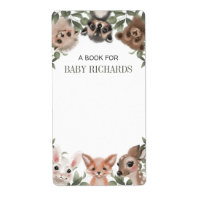 Baby shower labels stickers