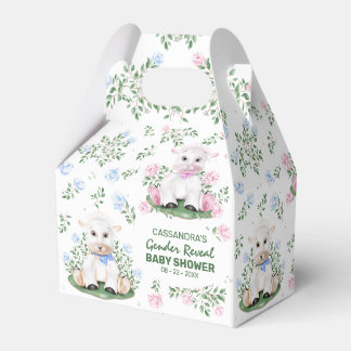 Baby shower lammeren bedankdoosjes