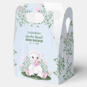 Baby shower lammeren bedankdoosjes (Geopend)