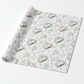 Baby shower lammeren cadeaupapier (Uitgerold)