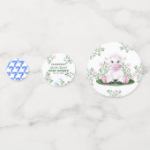 Baby shower lammeren confetti (Voorkanten)