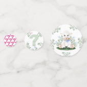 Baby shower lammeren confetti (Achterkanten)