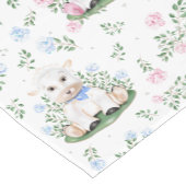 Baby shower lammeren korte tafelloper (Hoek)