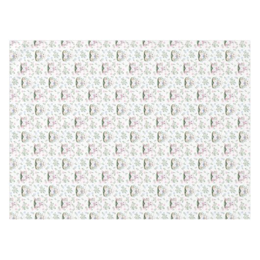 Baby shower lammeren tafelkleed (Voorkant (Horizontaal))