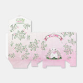 Baby shower lamproze Floral Bedankdoosjes (Uitgevouwen)