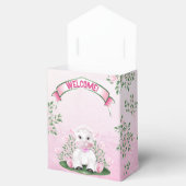 Baby shower lamproze Floral Bedankdoosjes (Geopend)