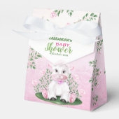 Baby shower lamproze Floral Bedankdoosjes (Voorkant Zijde)