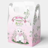 Baby shower lamproze Floral Bedankdoosjes (Geopend)