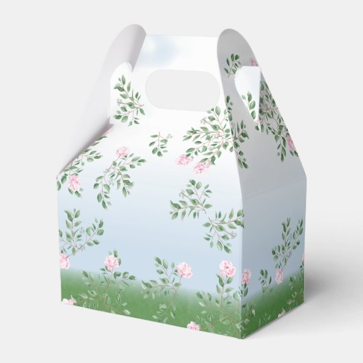 Baby shower lamproze Floral Bedankdoosjes (Achterkant)