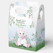Baby shower lamproze Floral Bedankdoosjes (Geopend)