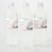 Baby shower lamproze Floral Waterfles Etiket (Flessen)