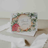 Baby shower landbouwhuisdieren Hartelijk dank Bedankkaart