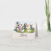 Baby shower landbouwhuisdieren Hartelijk dank Bedankkaart (Voorkant)