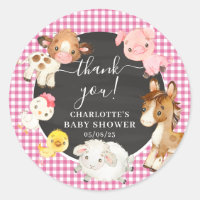 Baby shower landbouwhuisdieren