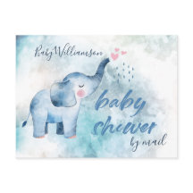 Baby shower lange afstand per post Blue Elephant