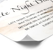 Baby shower Late night diapers game Poster (Hoek)