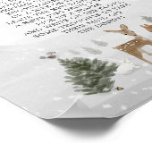 Baby shower Late Night Diapers Sign Boho Woodland Poster (Hoek)