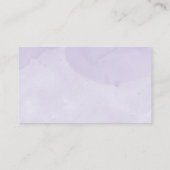 Baby shower lavender Snowflakes Informatiekaartje (Achterkant)
