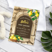 Baby shower Lemon Rustic Kaart