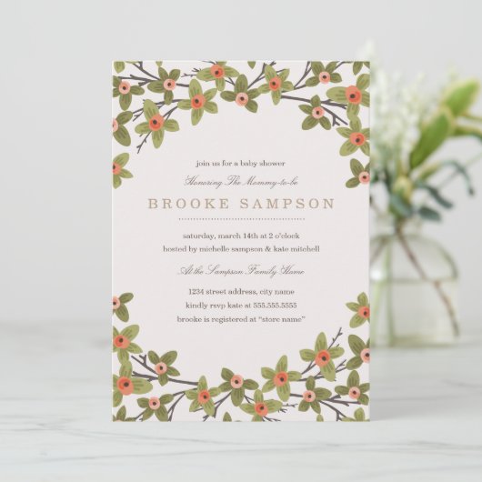 Baby shower lentesubsidies kaart (Staand voorkant)