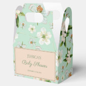 Baby shower  lentevloerbloem bedankdoosjes (Geopend)