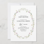 Baby shower lentevloeren kaart (Voorkant)