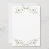 Baby shower lentevloeren kaart (Achterkant)