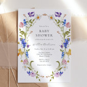 Baby shower lentevloeren kaart