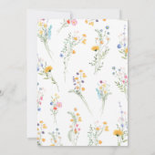 Baby shower lentevloeren kaart (Achterkant)