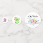 Baby shower Leuke Dragon Confetti (Voorkanten)
