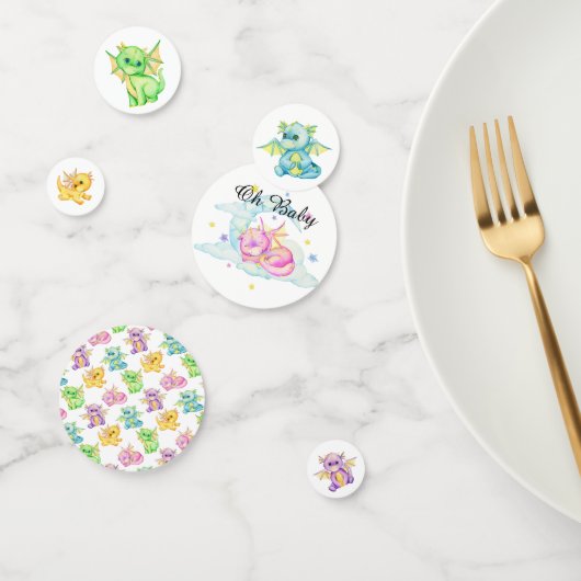 Baby shower Leuke Dragon Confetti (Groep)