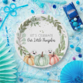 Baby shower Leuke halloween waterverf pompoen Papieren Bordje (Feest)