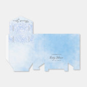 Baby shower lichtblauwe jongen bedankt bedankdoosjes (Uitgevouwen)