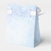 Baby shower lichtblauwe jongen bedankt bedankdoosjes (Achterkant)