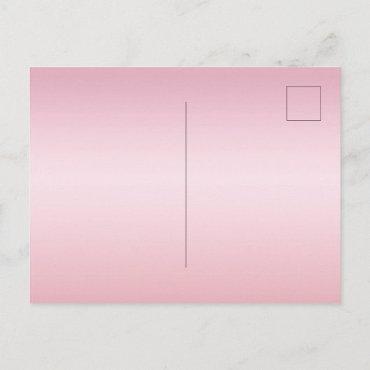 Baby shower lichtroze glitter stof ballon meisje uitnodiging briefkaart (Achterkant)