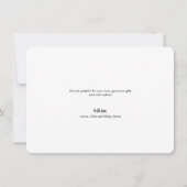 Baby shower Liefde en Bedankt Aangepast fotocollag (Achterkant)