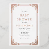  Baby shower  Lijst Real Folie Uitnodiging (Voorkant)