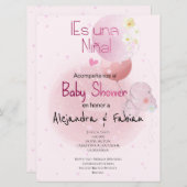 BABY SHOWER LINDO HIPO. PARA BEBÉ NIÑA KAART (Voorkant / Achterkant)