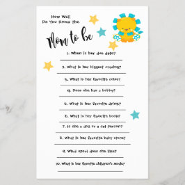 Baby shower Lion Hoe goed je de kaart kent