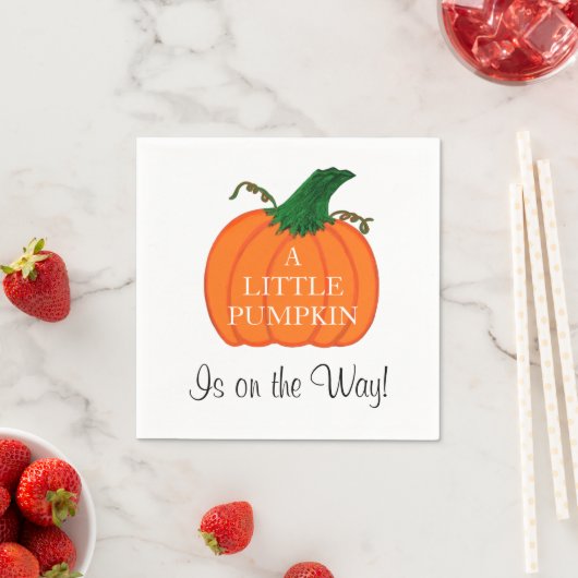 Baby shower Little Pumpkin Servet (Insitu)