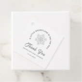 Baby shower Little Snowflake Winter Genderneutraal Bedankjes Labels (In situ)