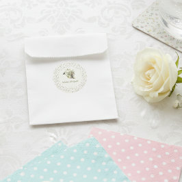 Baby Shower - "Little Sprout" Floral Ronde Sticker