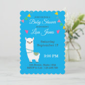  Baby shower Llama Kaart (Staand voorkant)