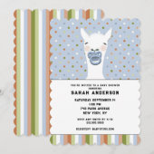 Baby shower Llama Theme Kaart (Voorkant / Achterkant)